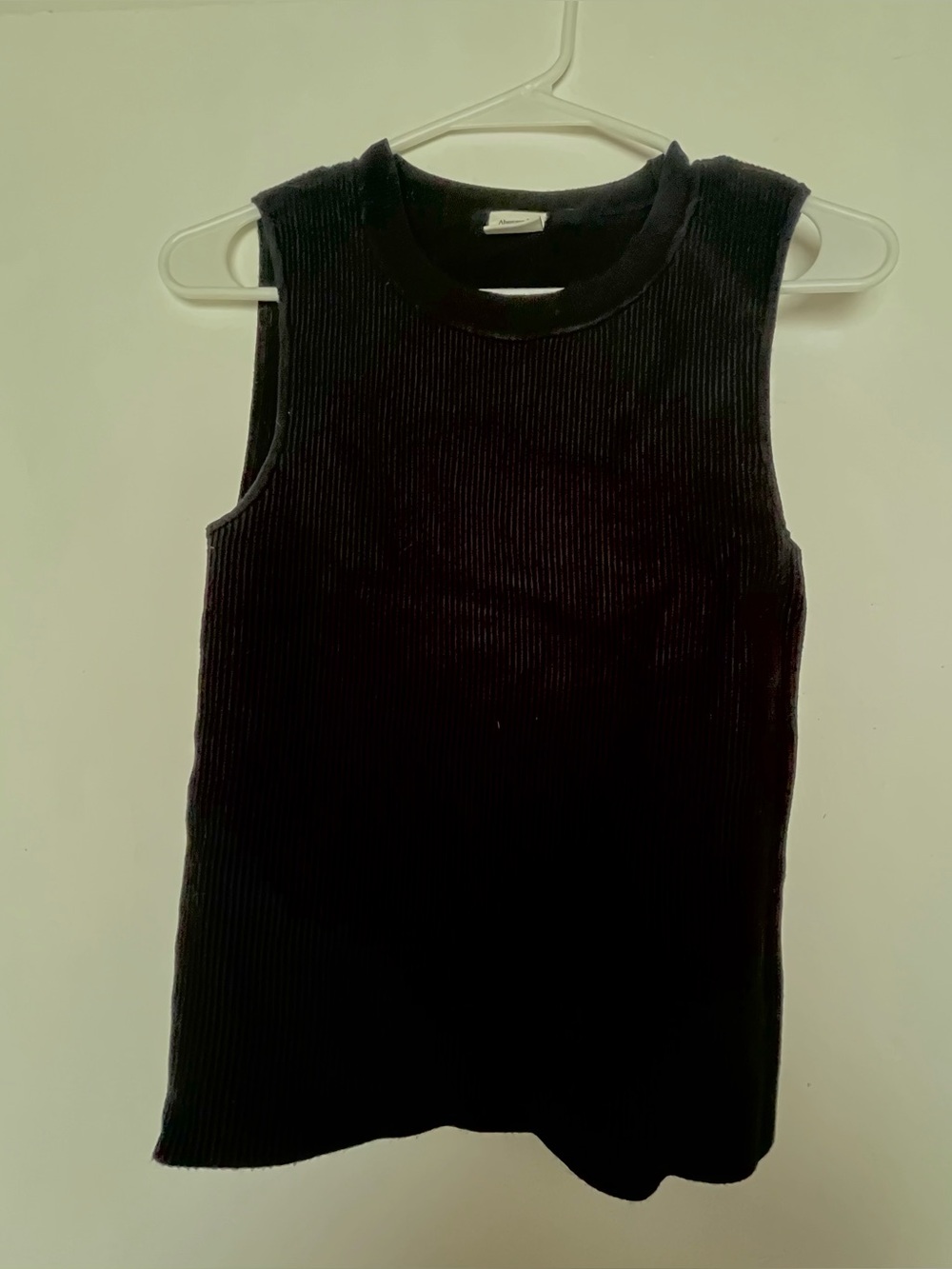 Abercrombie & Fitch Black Ribbed Sweater Tank M